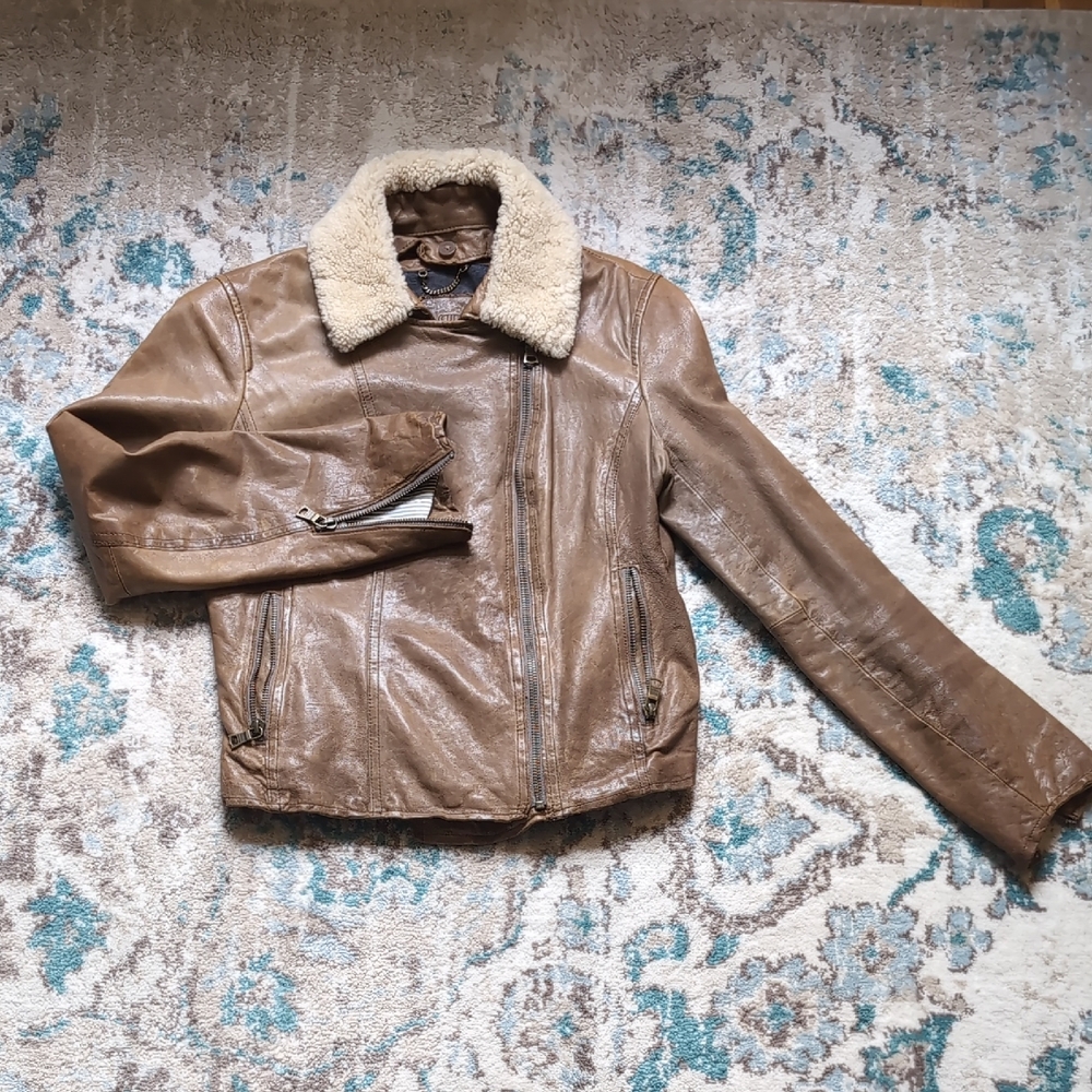 Banana Republic Genuine Brown Leather Jacket